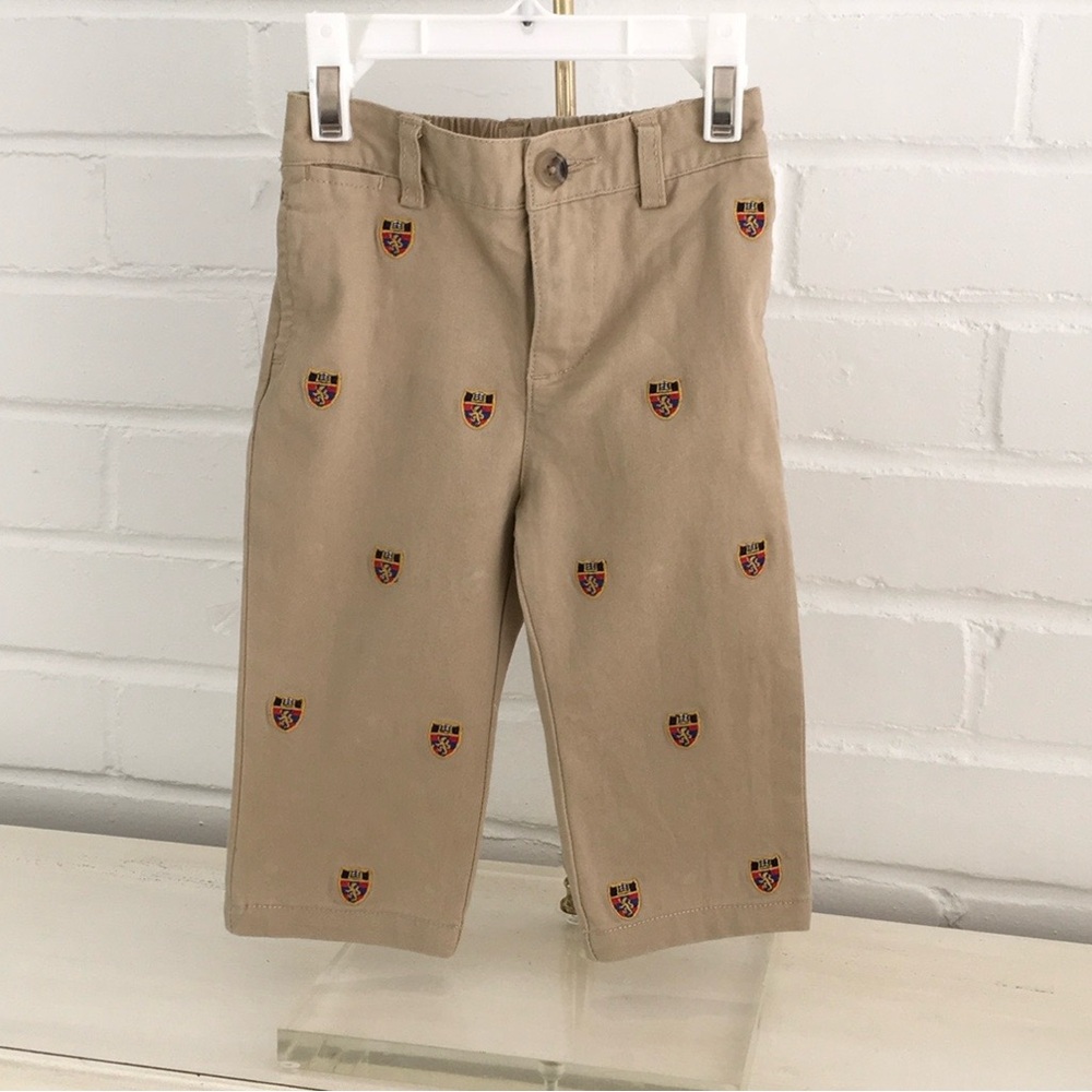 ralph lauren baby toddler boys size 9 months tan khaki classic pants